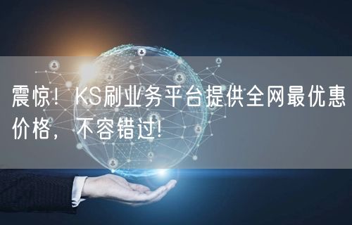 震惊！KS刷业务平台提供全网最优惠价格，不容错过!