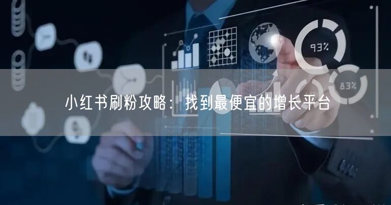 小红书刷粉攻略：找到最便宜的增长平台