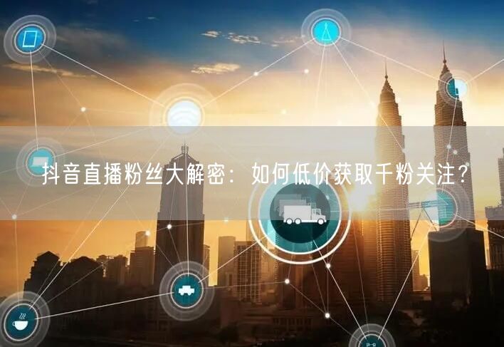 抖音直播粉丝大解密：如何低价获取千粉关注？