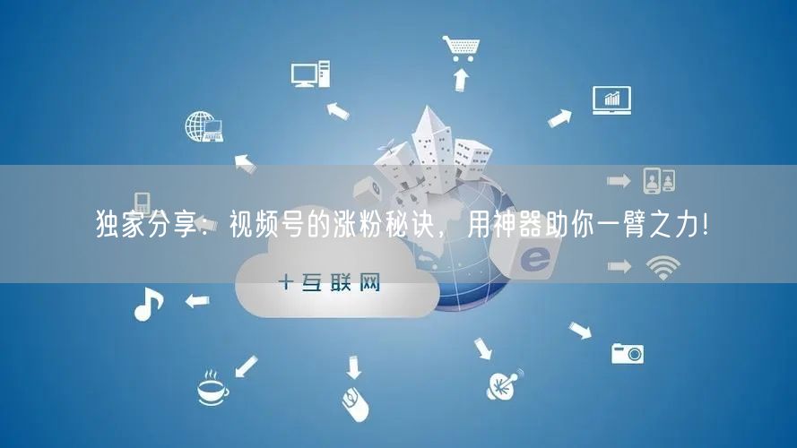 独家分享：视频号的涨粉秘诀，用神器助你一臂之力！