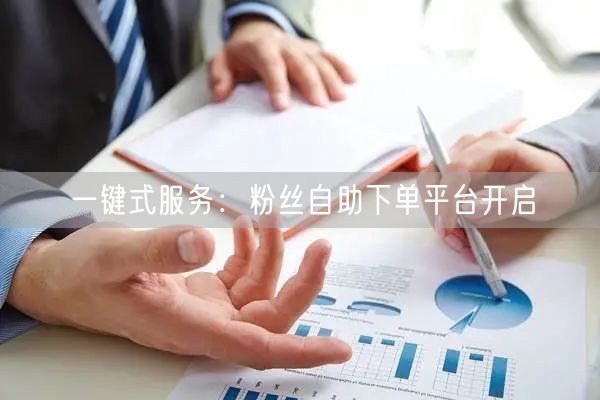 一键式服务：粉丝自助下单平台开启