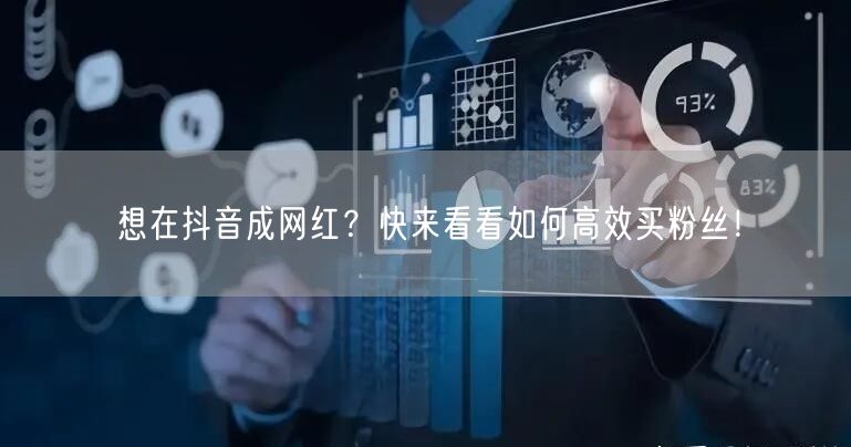 想在抖音成网红？快来看看如何高效买粉丝！