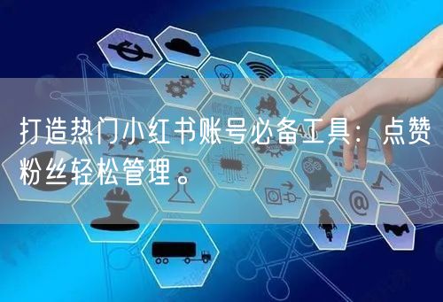 打造热门小红书账号必备工具：点赞粉丝轻松管理。