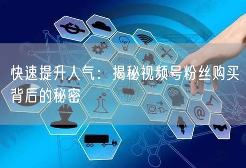 快速提升人气：揭秘视频号粉丝购买背后的秘密