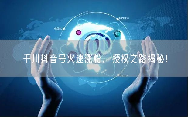 千川抖音号火速涨粉,授权之路揭秘!