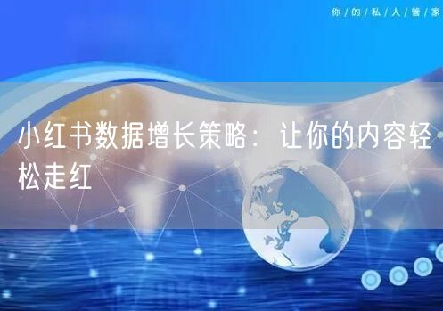 小红书数据增长策略：让你的内容轻松走红