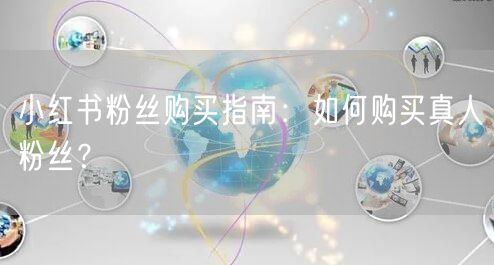 小红书粉丝购买指南：如何购买真人粉丝？
