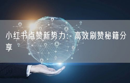 小红书点赞新势力:高效刷赞秘籍分享