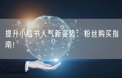 提升小红书人气新姿势:粉丝购买指南!