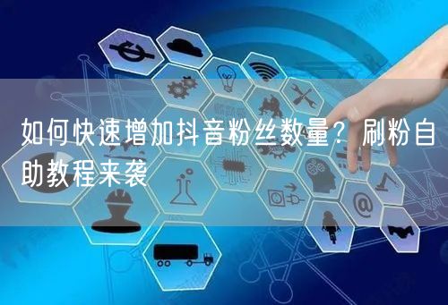 如何快速增加抖音粉丝数量?刷粉自助教程来袭