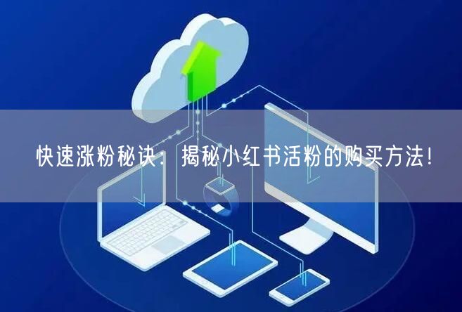 快速涨粉秘诀：揭秘小红书活粉的购买方法！