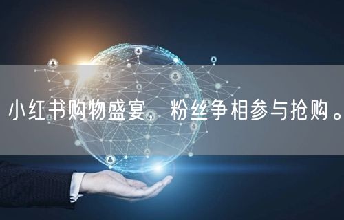 小红书购物盛宴，粉丝争相参与抢购。
