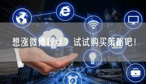 想涨微博粉丝？试试购买策略吧！