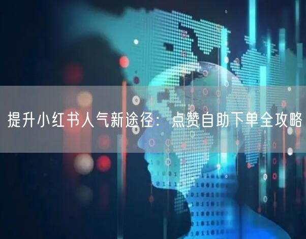 提升小红书人气新途径：点赞自助下单全攻略