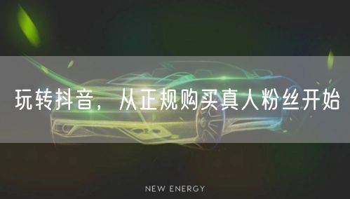 玩转抖音，从正规购买真人粉丝开始