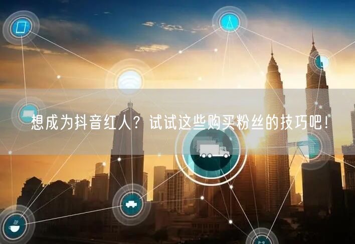 想成为抖音红人？试试这些购买粉丝的技巧吧！