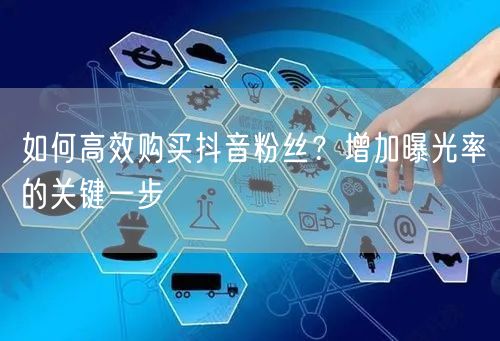 如何高效购买抖音粉丝?增加曝光率的关键一步